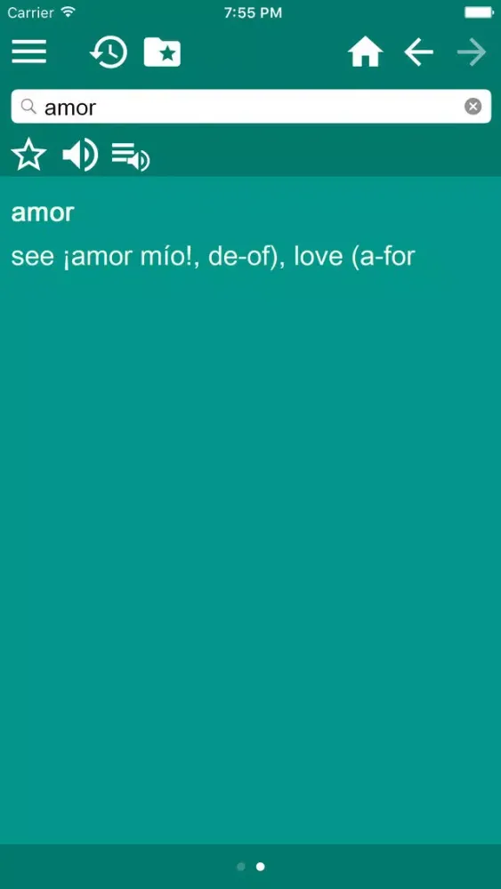 ภาพหน้าจอของ English <-> Spanish Dictionary Free