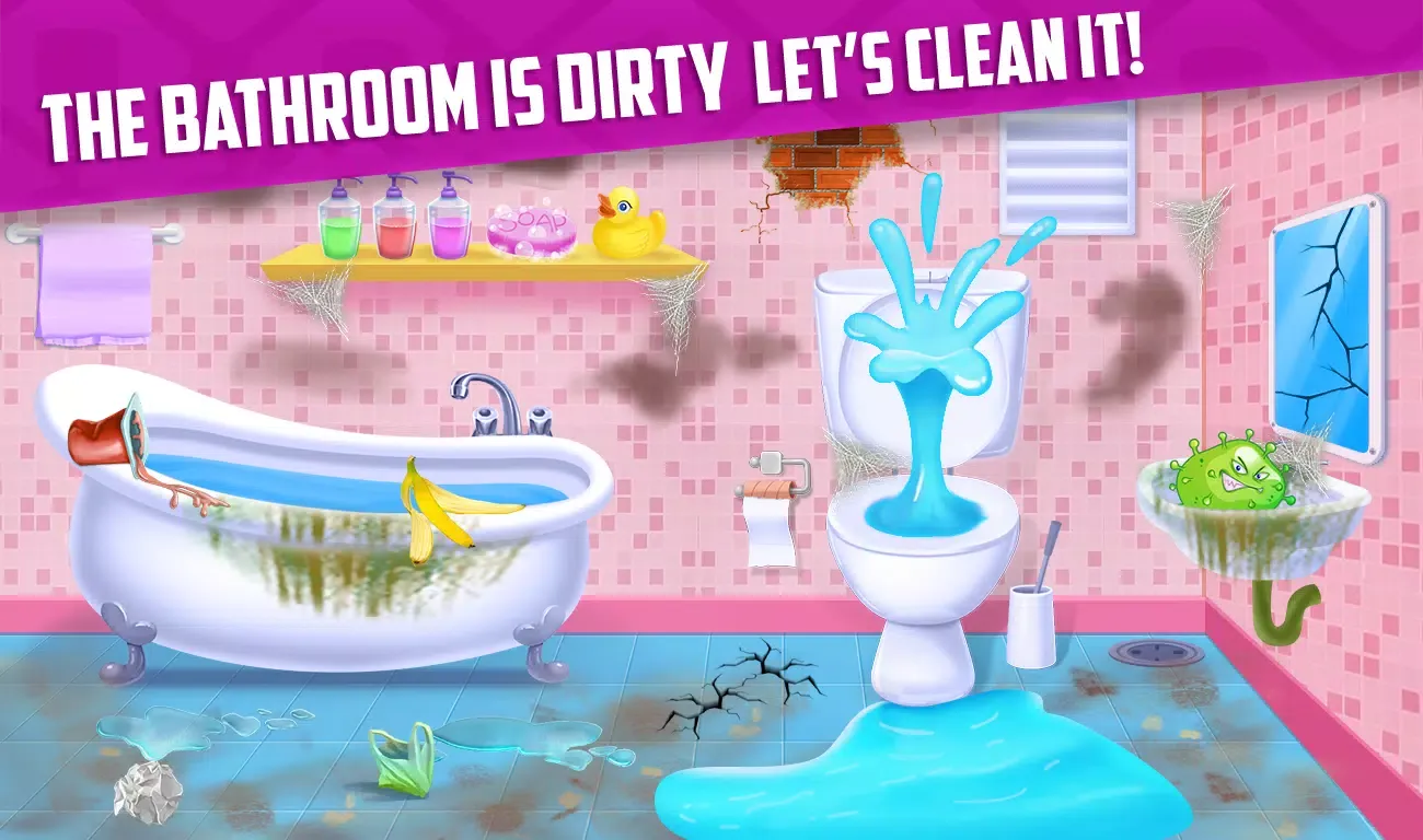 Messy House Cleaning Game应用截图
