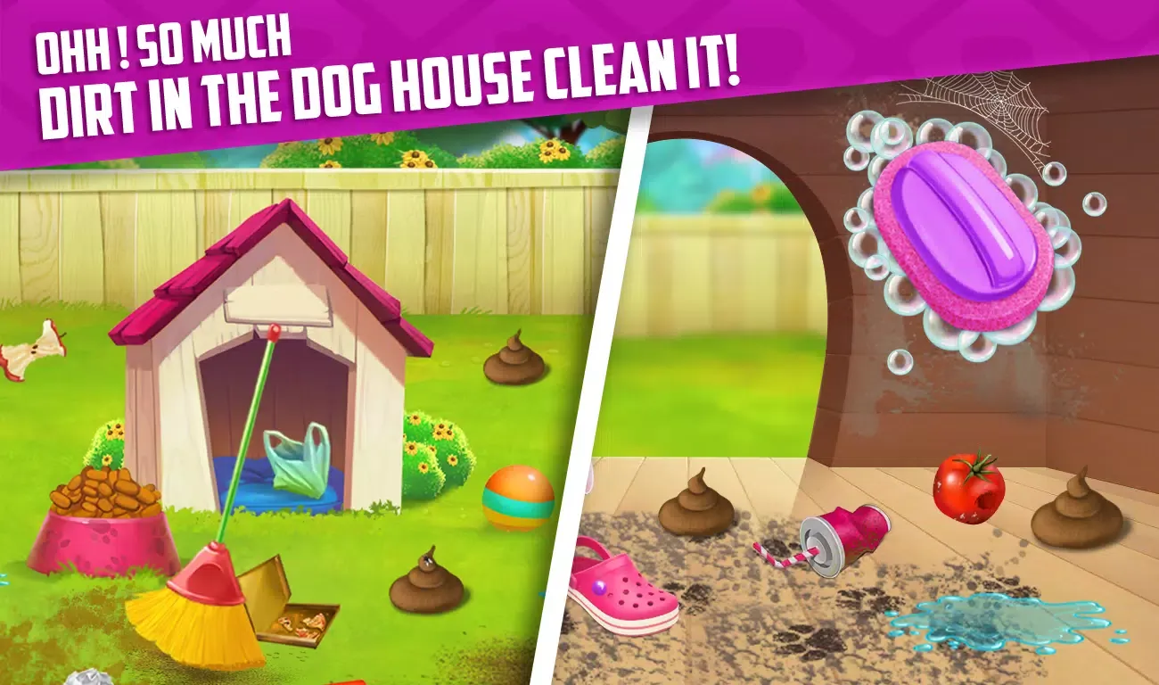 Messy House Cleaning Game应用截图