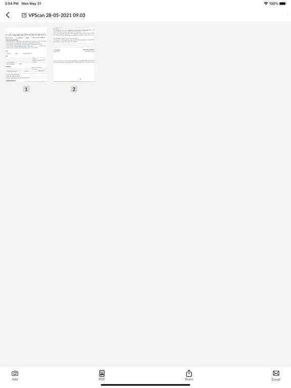 VScan iPad  Screenshots