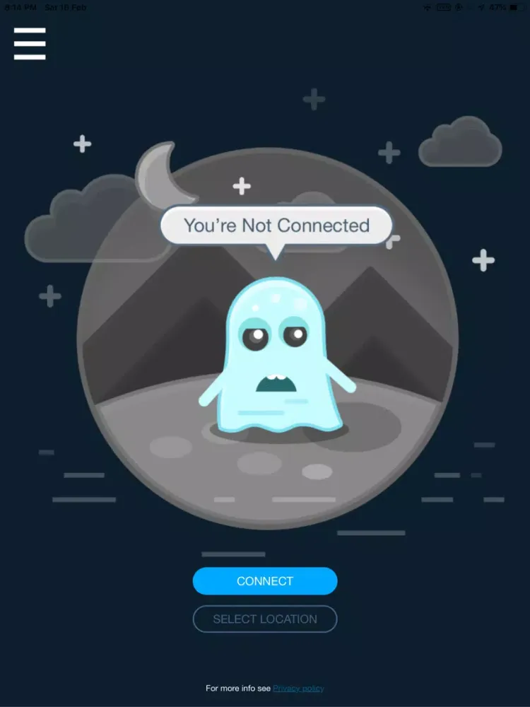 Capturas de pantalla de Kasper VPN iPad 