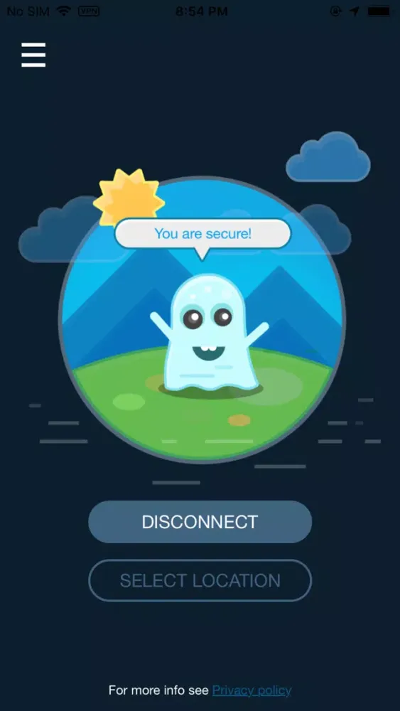 Capturas de pantalla de Kasper VPN