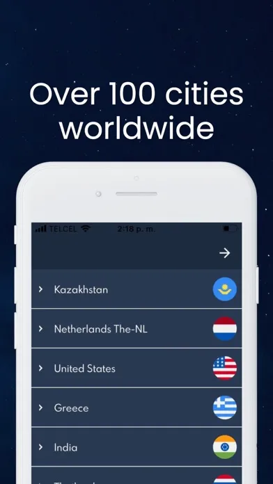 Capturas de tela do VPN.lat: unlimited and secure