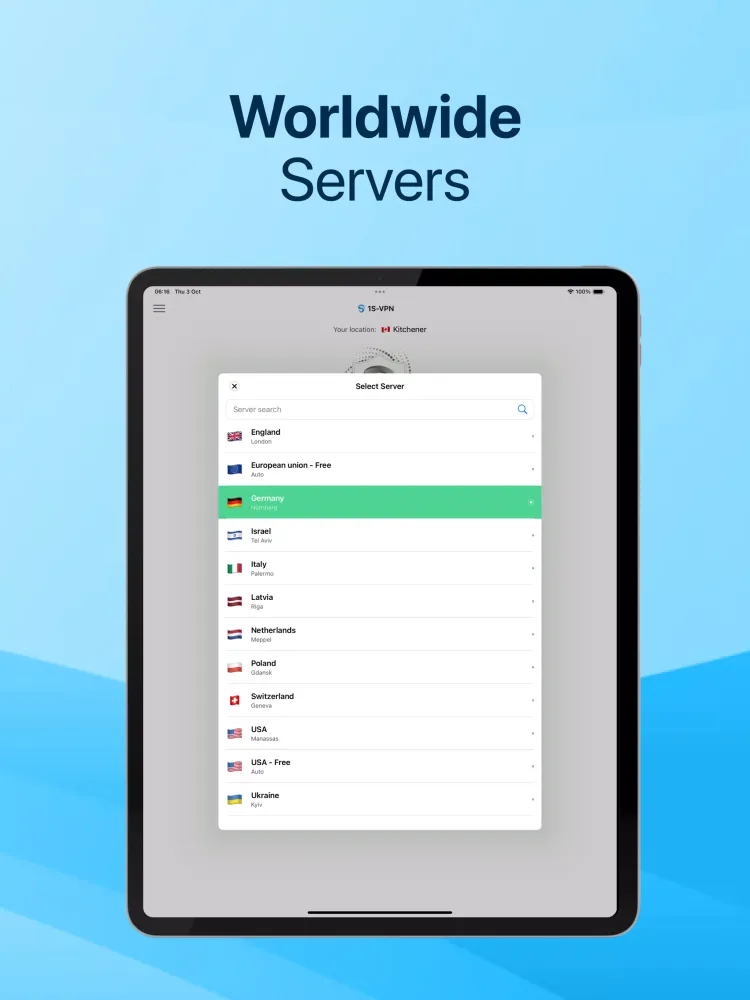 1S VPN Free स्क्रीनशॉट