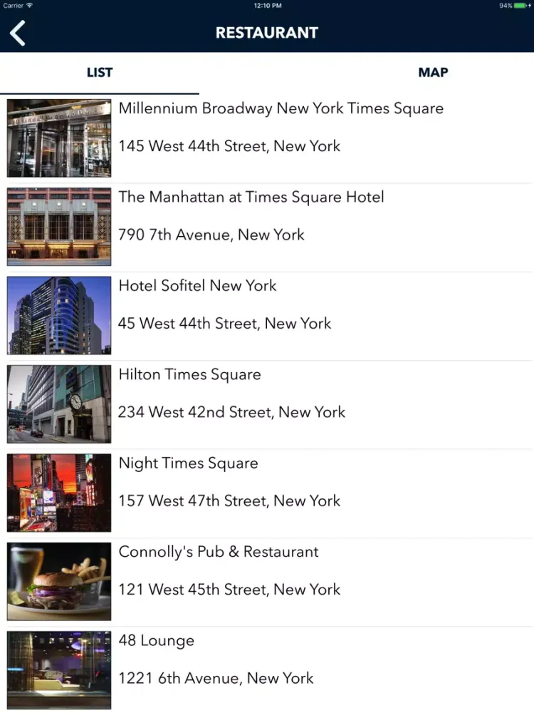Скриншоты NearByFind iPad 