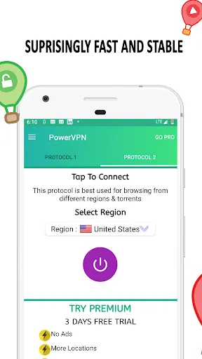 Power VPN : Fast & Secure VPN Screenshots