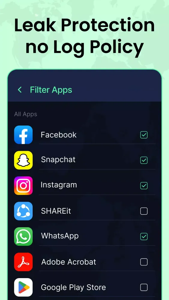 Bolt VPN Screenshots