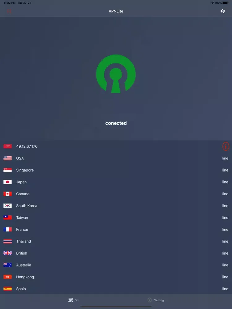 تصاویر VPN Lite iPad 