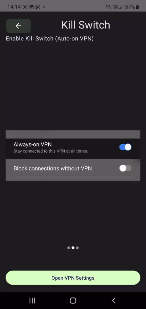 Captures d'écran de 18+ VPN