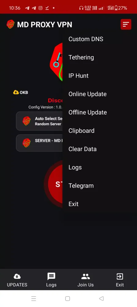 MD PROXY VPN Screenshots