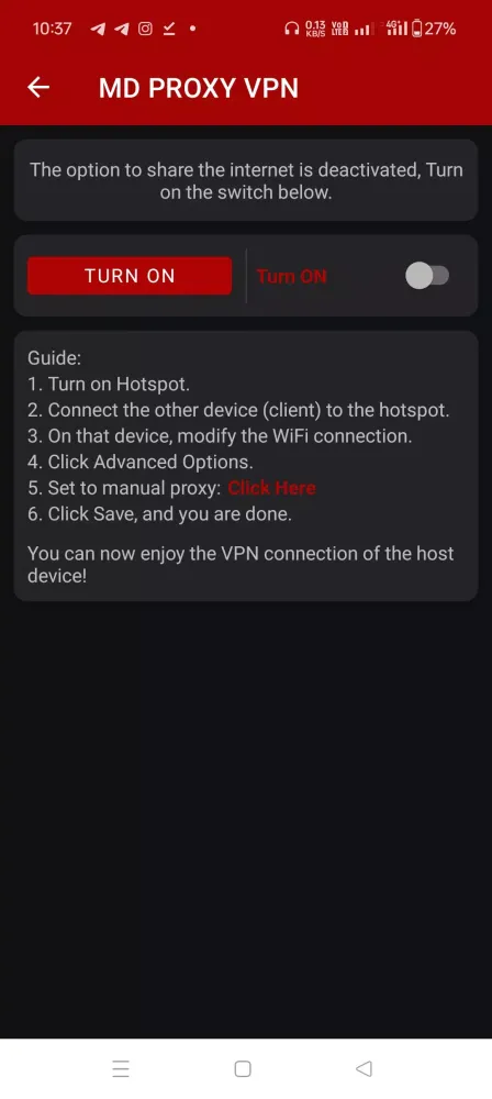 MD PROXY VPN Screenshots