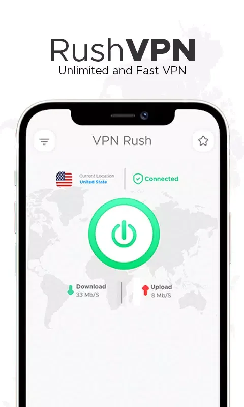 Ảnh chụp màn hình của Rush VPN - Secure VPN Proxy