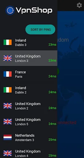 Tangkapan skrin Vpn Shop