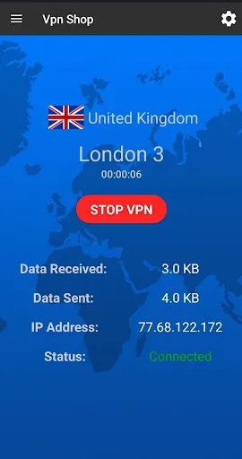 Tangkapan skrin Vpn Shop