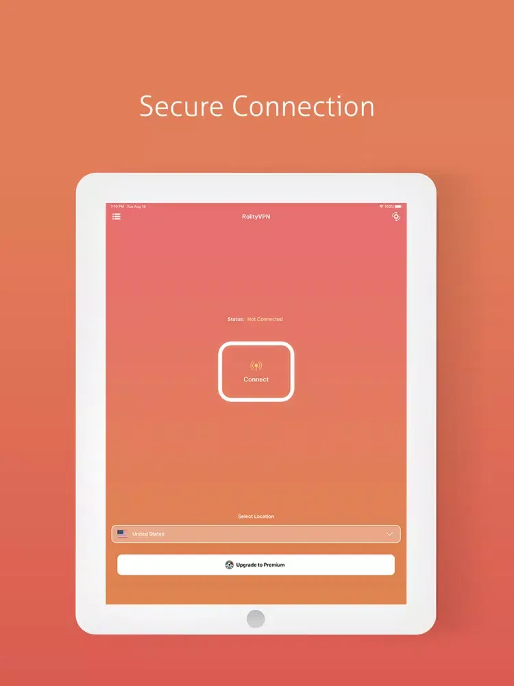 Zrzuty ekranu Rolity VPN - Fast Stable VPN iPad 