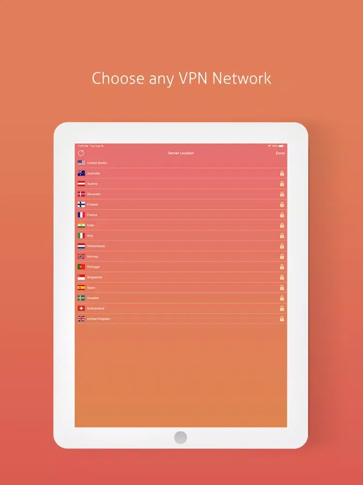 Zrzuty ekranu Rolity VPN - Fast Stable VPN iPad 