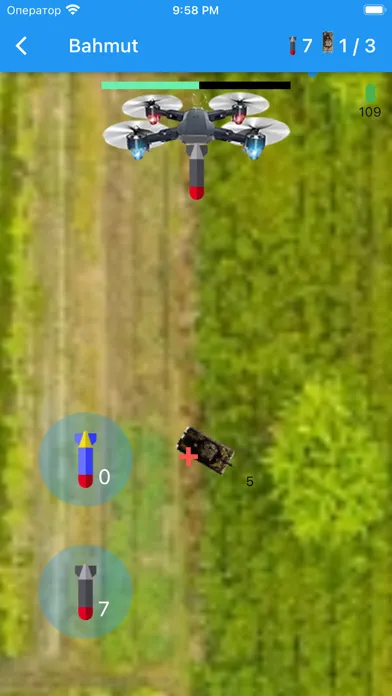 Tangkapan skrin drone mission