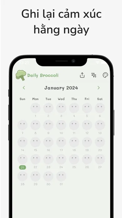 Ảnh chụp màn hình của DailyBroccoli: Emotional diary