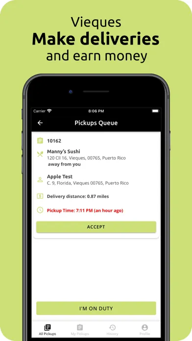 VQS Eats Driver سکرین شاٹس