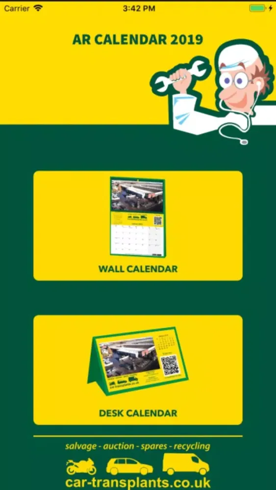 Car Transplants AR Calendar应用截图