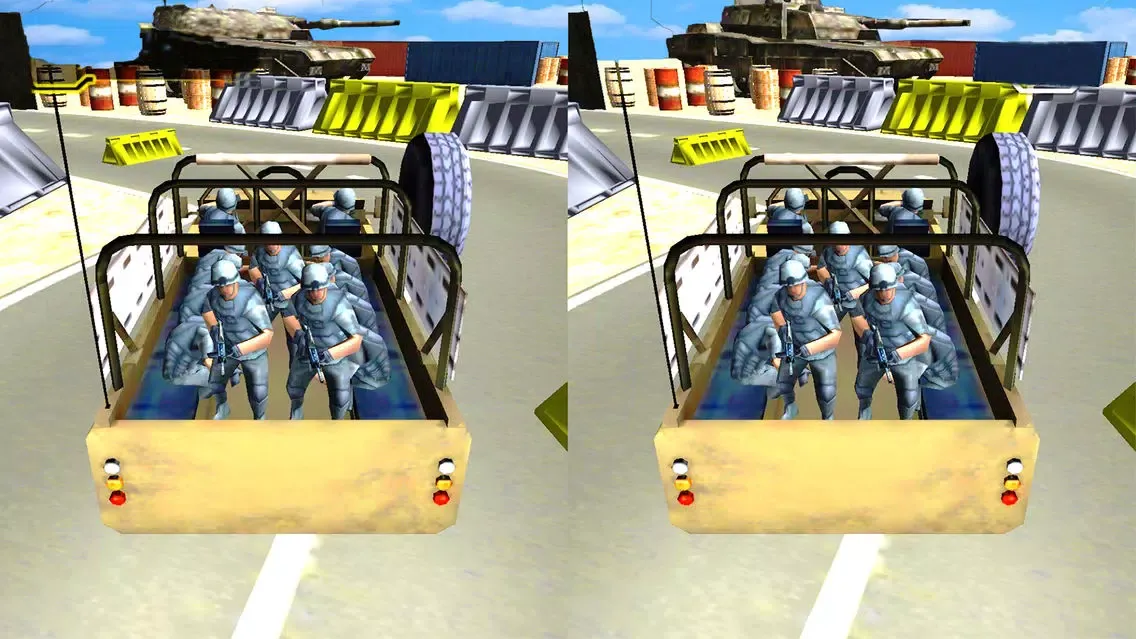 ภาพหน้าจอของ Vr Army Cargo Jeep : New Adventure-s Par-King Game