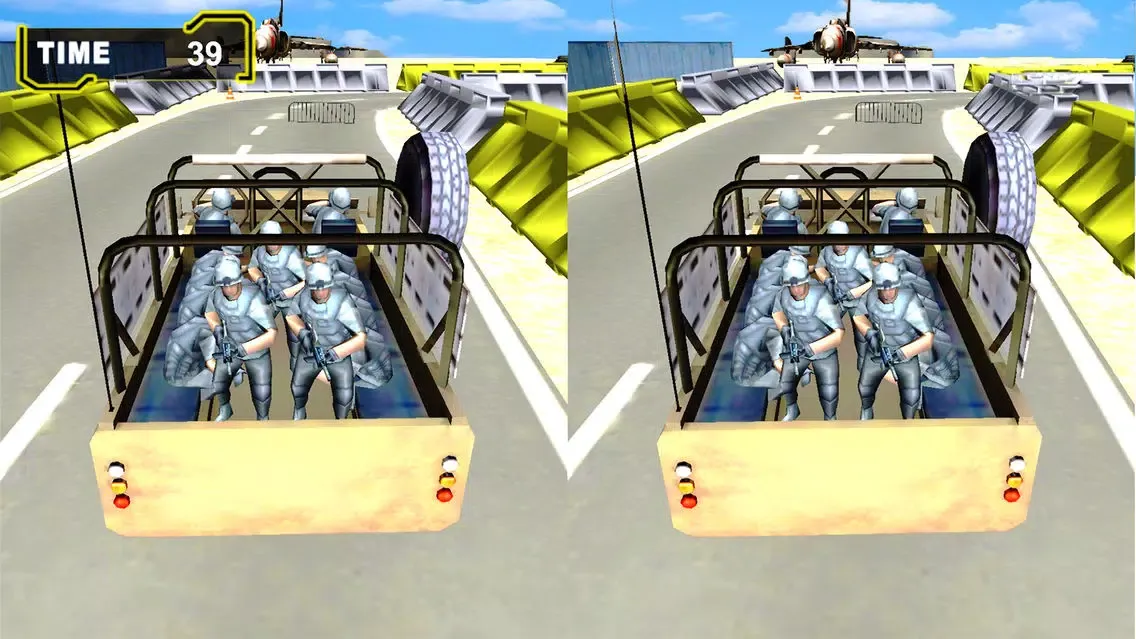 ภาพหน้าจอของ Vr Army Cargo Jeep : New Adventure-s Par-King Game
