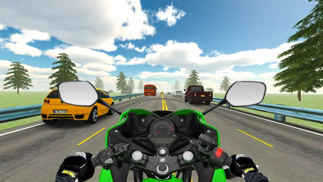 VR Highway Traffic Bike Racer Screenshots