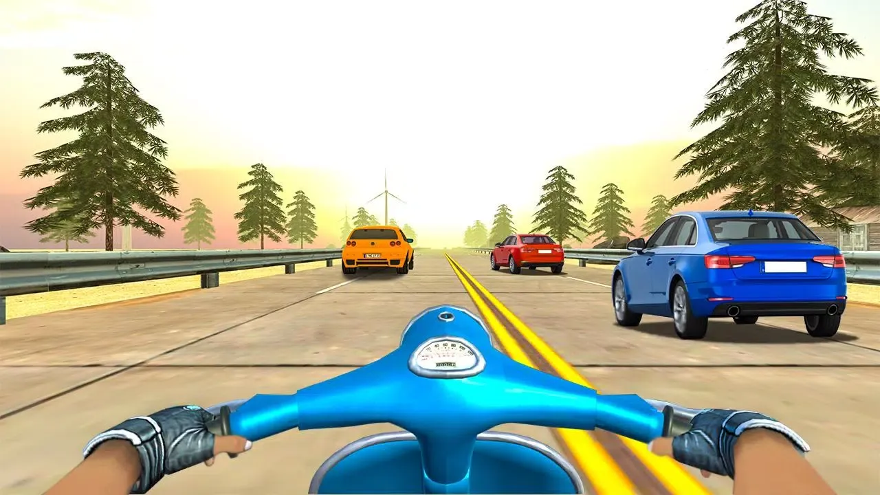 VR Highway Traffic Bike Racer Screenshots