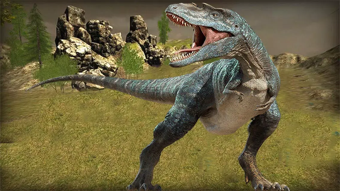 Tangkapan skrin VR Jurrassic jungle Tour