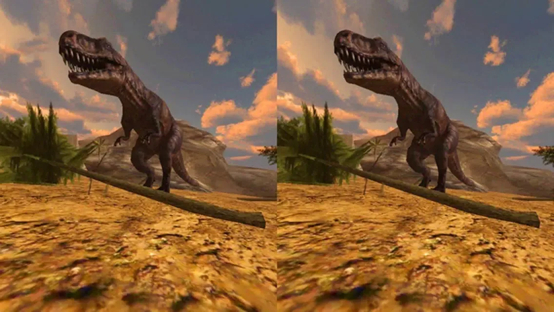 Tangkapan skrin VR Jurrassic jungle Tour