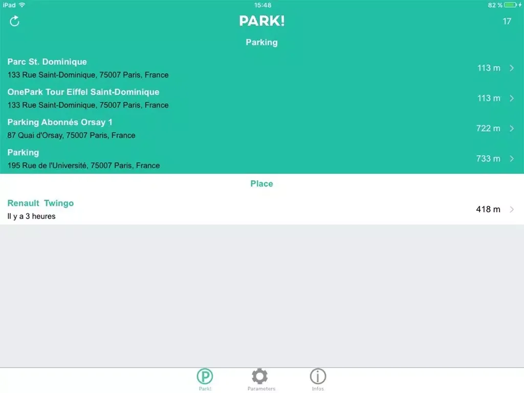 Park! iPad 應用截圖
