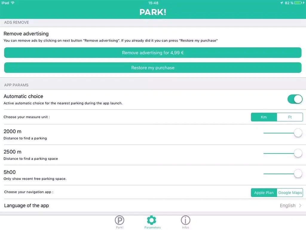 Park! iPad 應用截圖