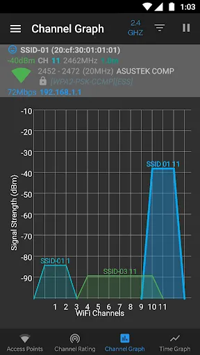WiFi Analyzer (open-source) Screenshots