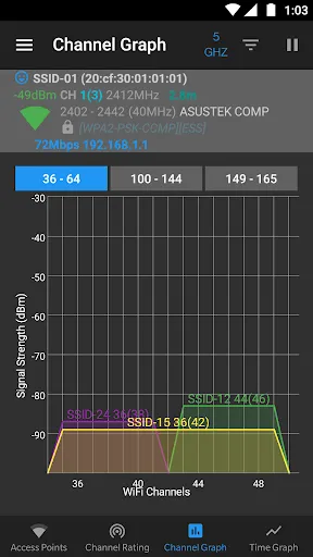 WiFi Analyzer (open-source) Screenshots
