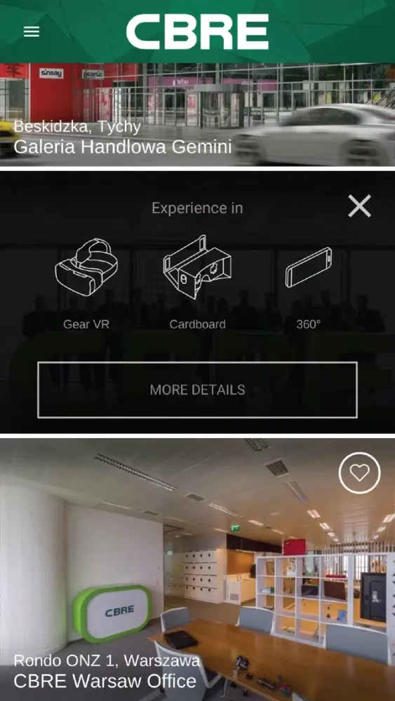 CBRE VR SOLUTIONS Ekran Görüntüleri