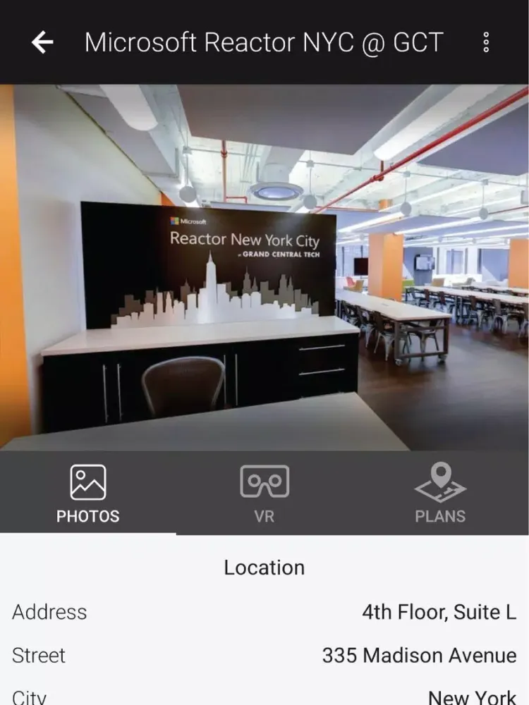 Ảnh chụp màn hình của The Hub @ GCT iPad 