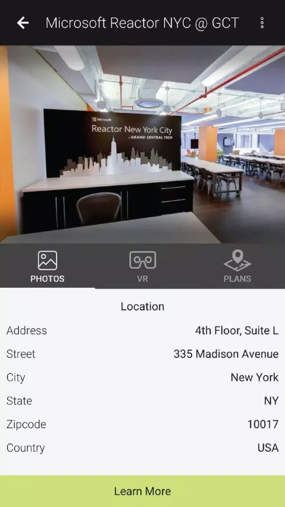 Ảnh chụp màn hình của The Hub @ GCT