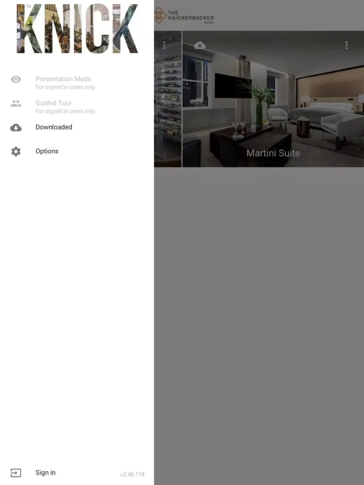 ภาพหน้าจอของ The Knickerbocker Hotel VR iPad 