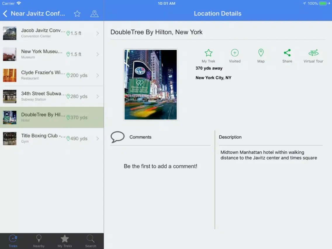 Zrzuty ekranu Conventional VR Guide: NYC iPad 