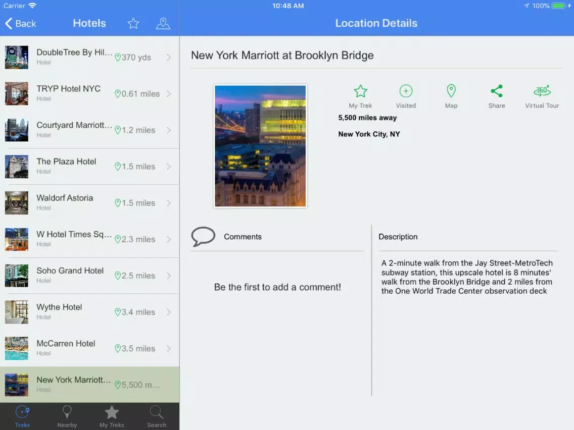 Zrzuty ekranu Conventional VR Guide: NYC iPad 