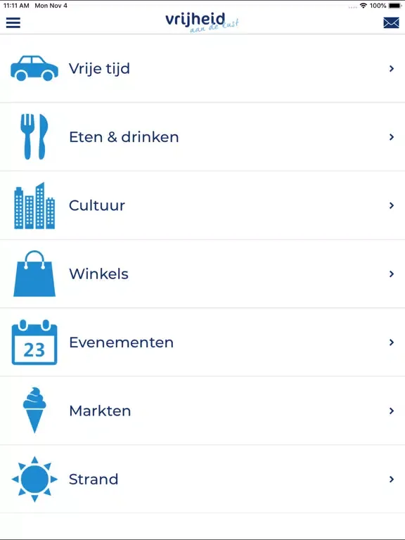 Tangkapan skrin Vrijheid aan de Kust iPad 
