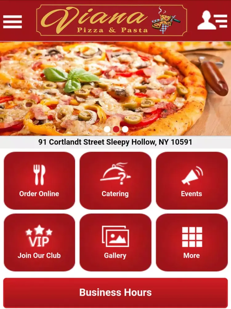 Viana Pizza And Pasta iPad 應用截圖