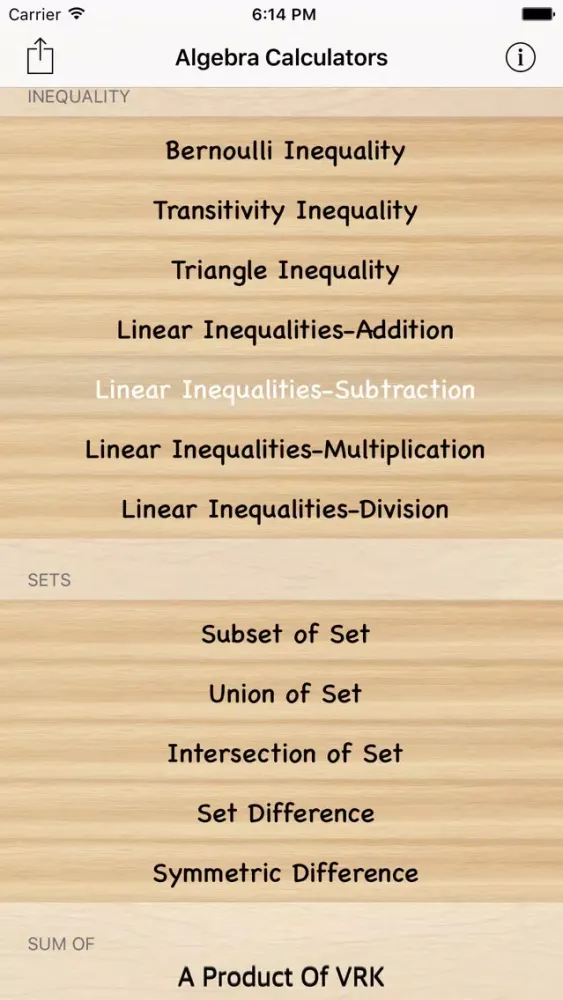 Algebra Calculators স্ক্রিনশট