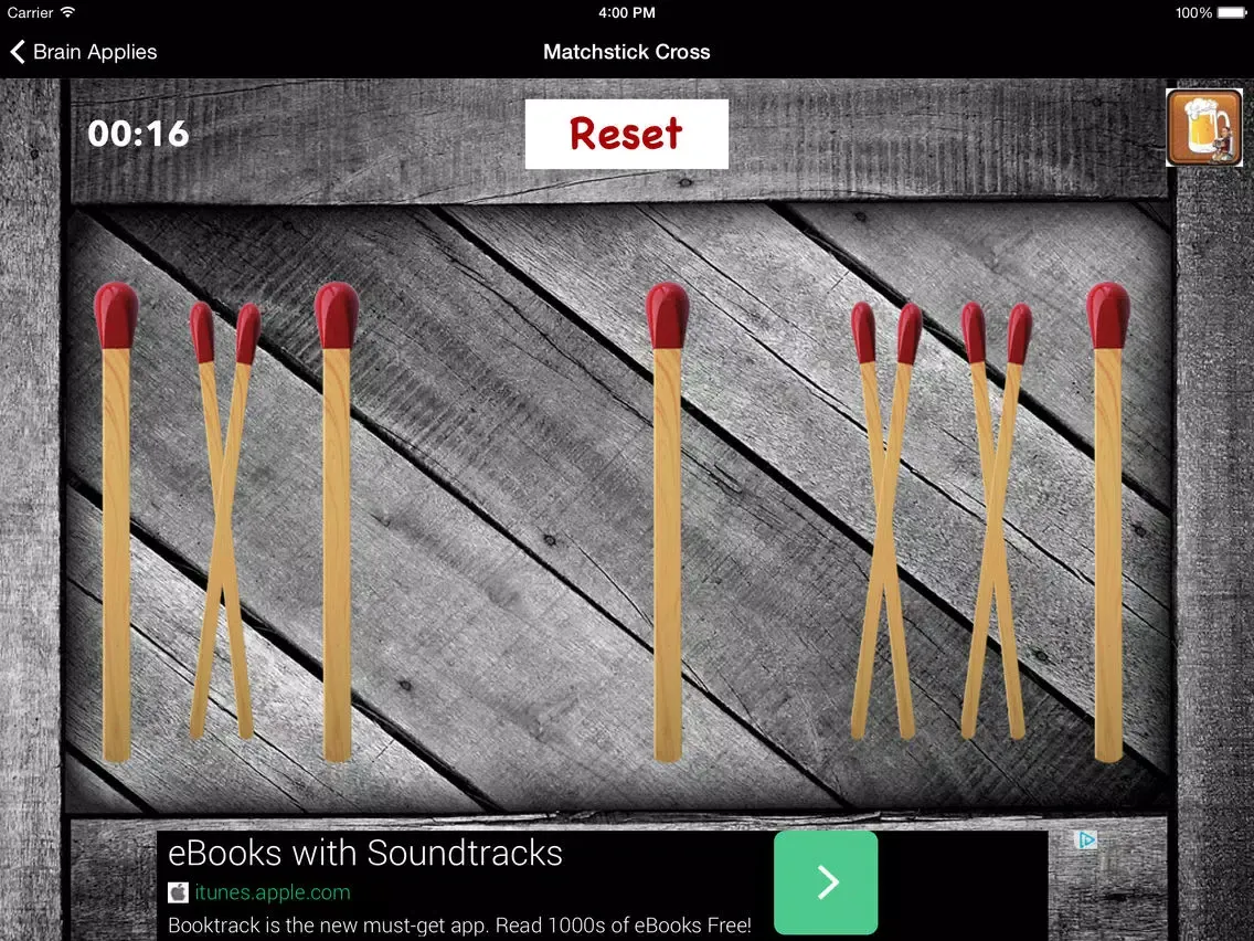 Capturas de pantalla de Brain Applies : Matchstick Cross iPad 
