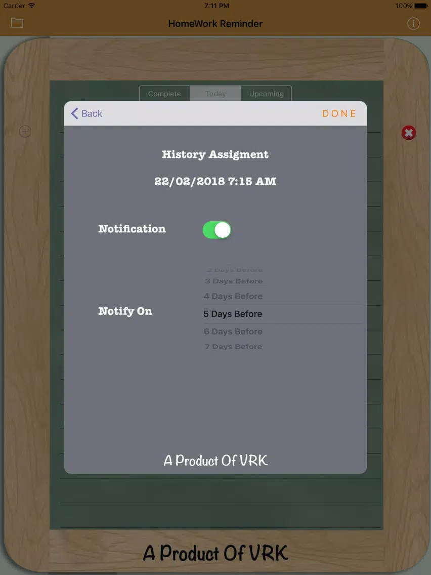 HomeWork Reminder iPad  Ekran Görüntüleri
