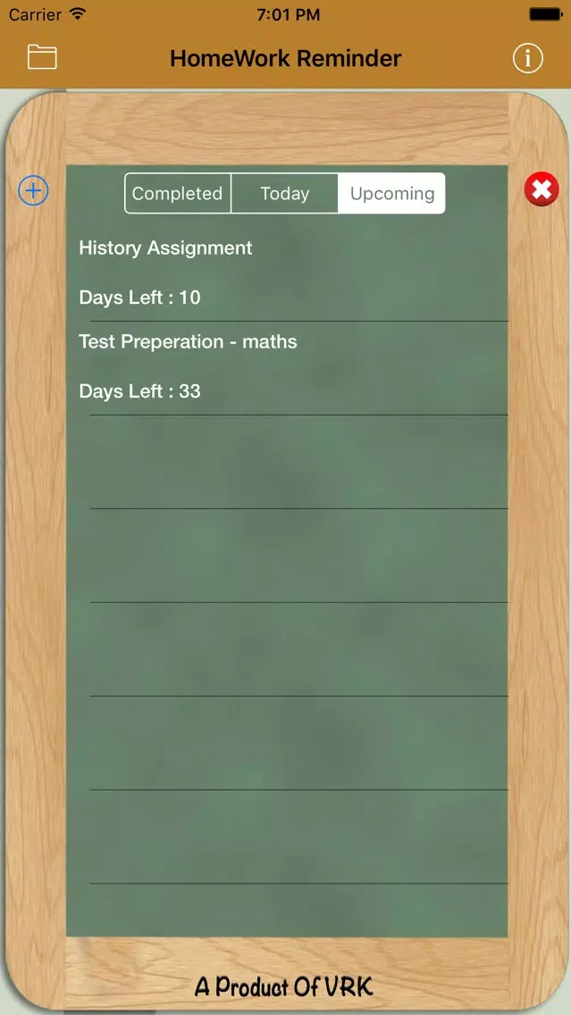 HomeWork Reminder Ekran Görüntüleri