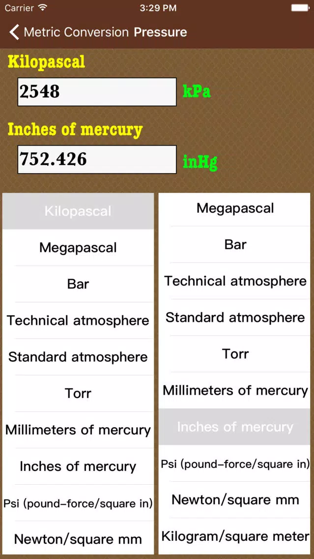 Metric Conversions Screenshots