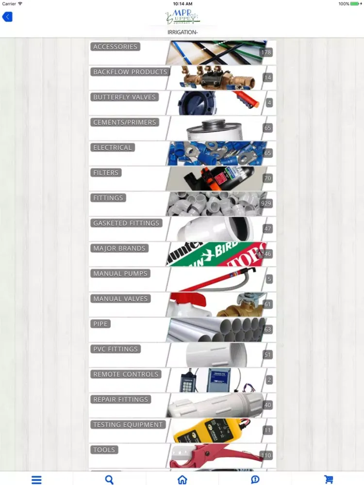 Скриншоты MPR Supply Company iPad 