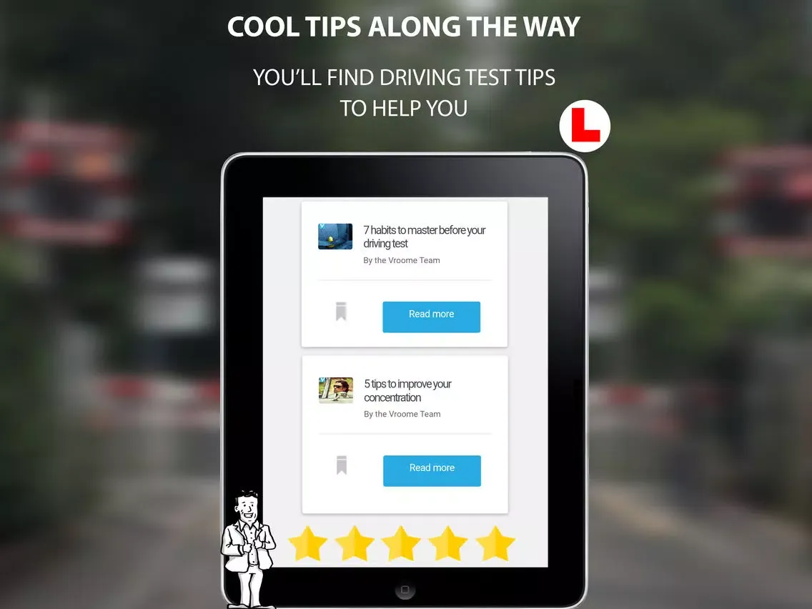 Theory Test UK 2019 Vroome iPad  سکرین شاٹس