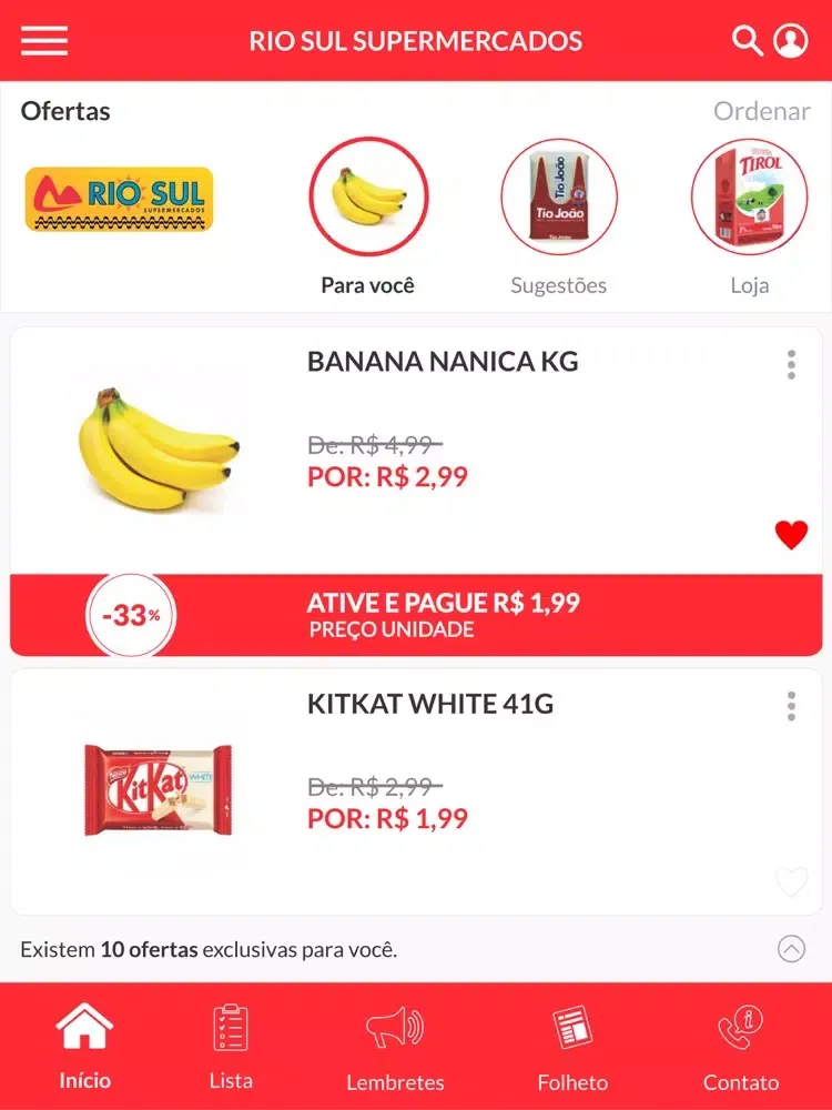 Rio Sul Supermercados iPad  Screenshots